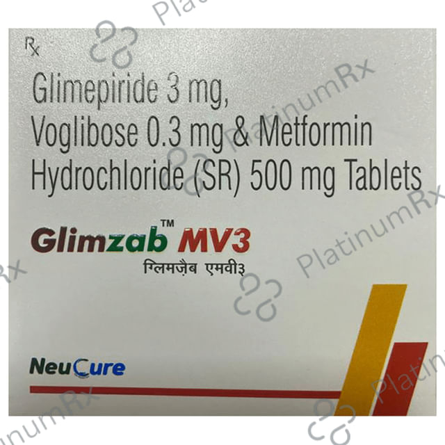 Glimzab MV3 Tablet SR 10 Tablet SR