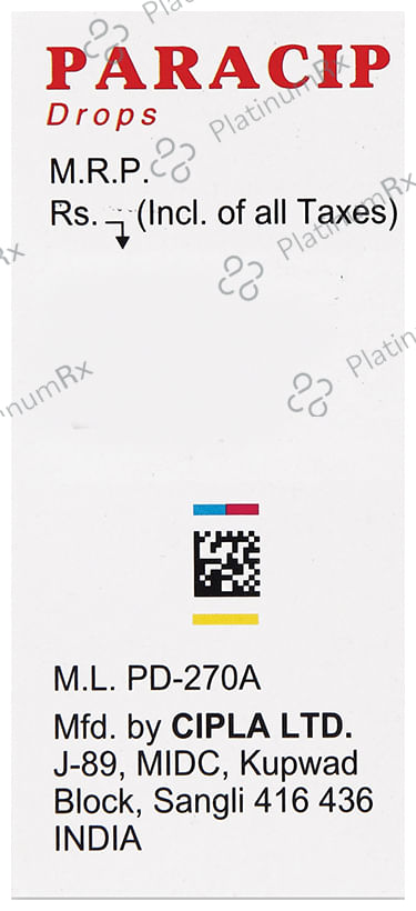 Paracip 150mg Drops 15ml