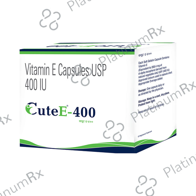 Cute E 400mg Capsule 10s