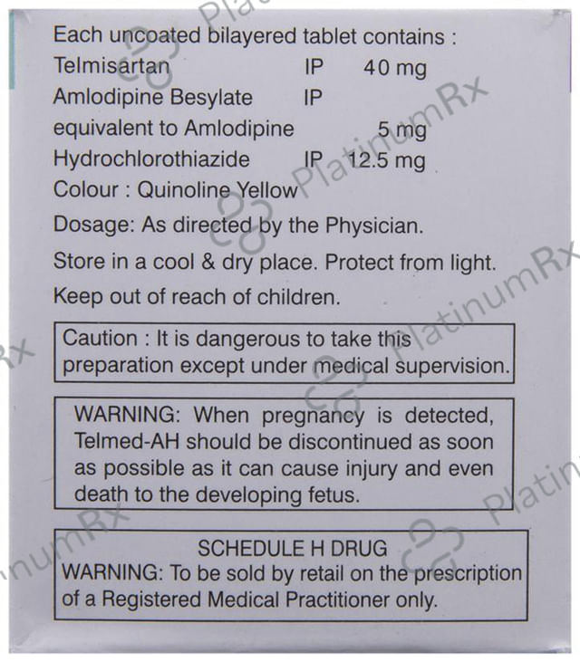 Telmed AH 5/12.5/40mg Tablet 10s