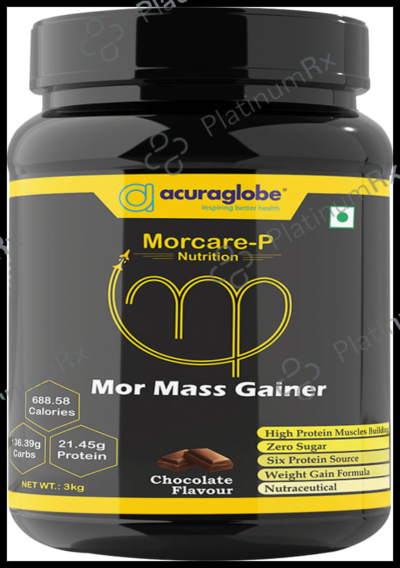 Acuraglobe Morcare-P Mor Mass Gainer Powder Chocolate 3 kg