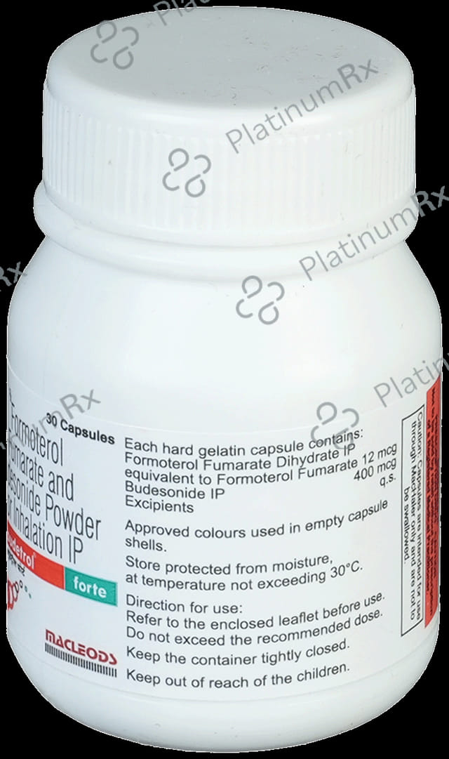 Budetrol Forte 400/12mcg Capsule 30s