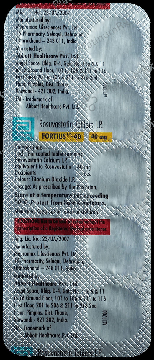 Fortius 40mg Tablet 10s
