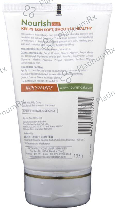 Nourish Oat Moisturising Cream 135 Cream