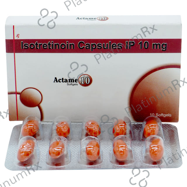 Actame 10mg Soft Gelatin Capsule 10s