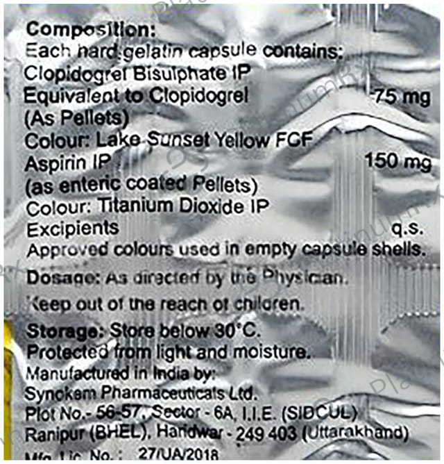 Clopitex A 150/75mg Capsule 15s