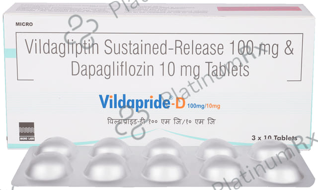 Vildapride D 10/100mg Tablet 10s