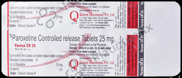 Parona CR 25mg Tablet 10s