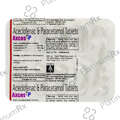 Axces P 100/325mg Tablet 10s