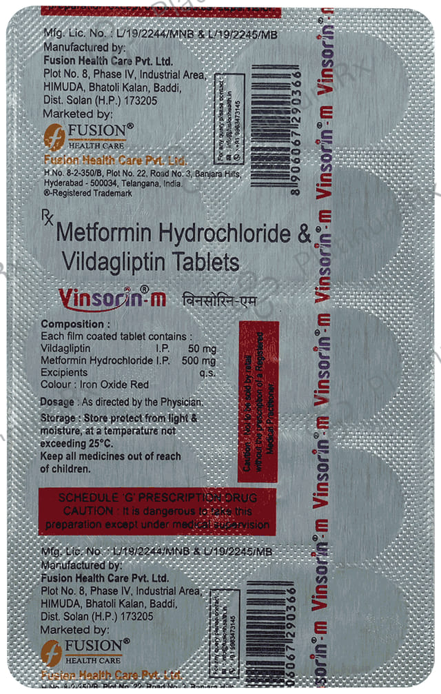 Vinsorin M 500/50mg Tablet 10s