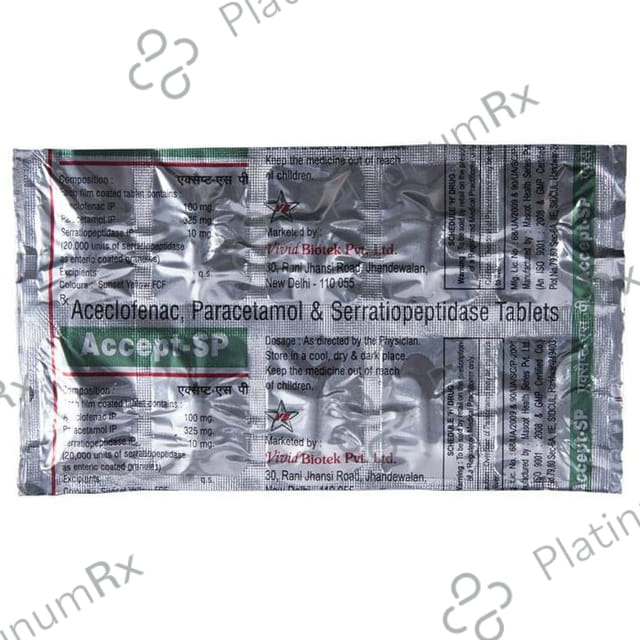Accept SP 100/325/10mg Tablet 10s