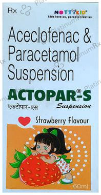 Actopar S 50/125mg Oral Suspension Strawberry 100ml
