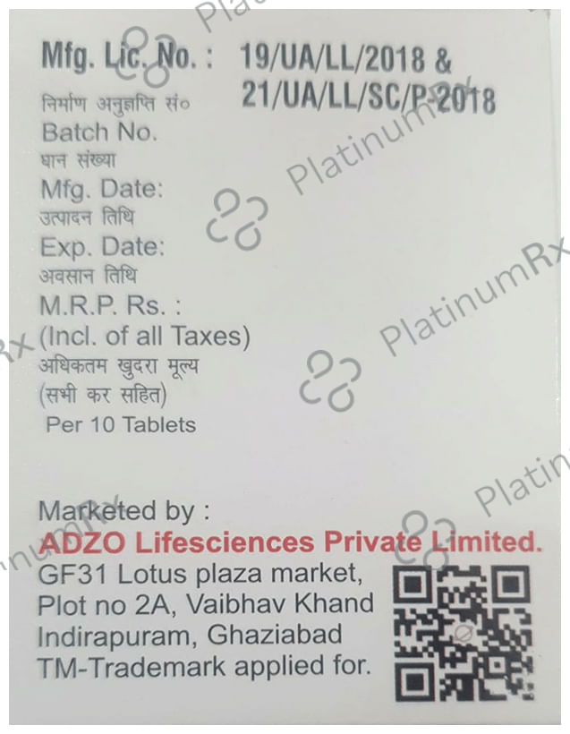 Adzospas M 80/250mg Tablet 10s