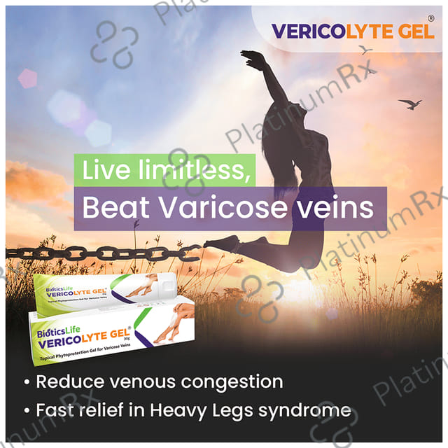 BioticsLife Vericolyte Gel for Varicose Veins (30gm Each) 2 Tube