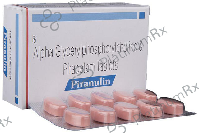 Piranulin 250/800mg Tablet 10s