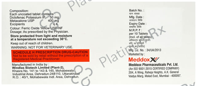 Metalgia 50/400mg D Tablet 10s