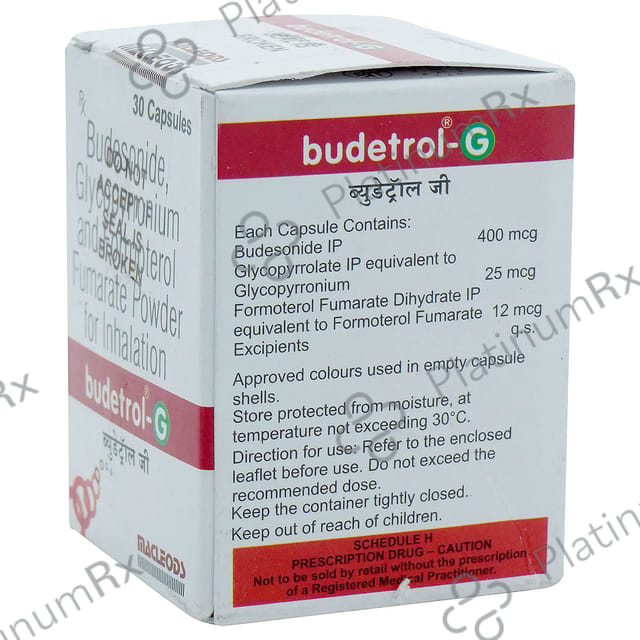 Budetrol G 25/12/400mcg Capsule 30s
