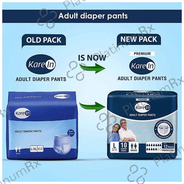 Kare In Adult Diaper Pants Large 10s