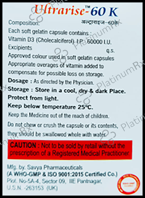 Ultrarise 60 K Softgel Capsule