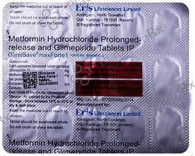 Glimisave Max Forte 1/1000mg Tablet PR 15s