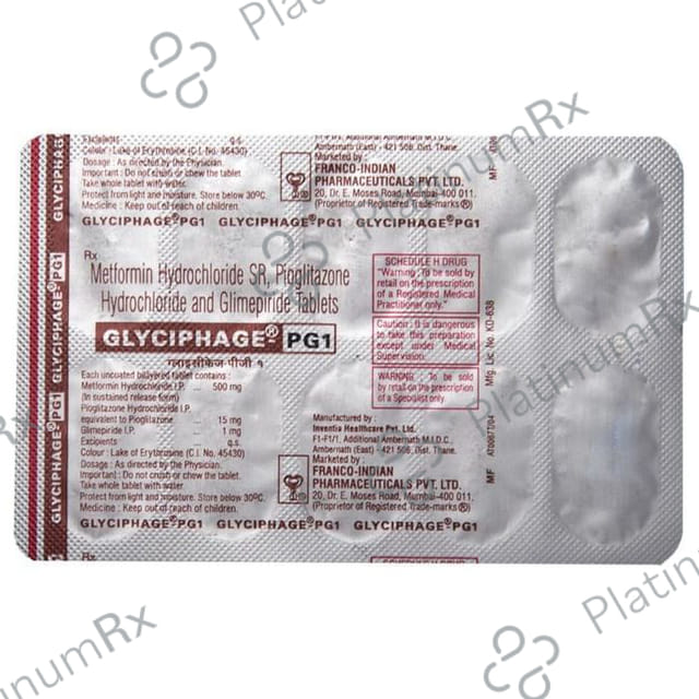 Glyciphage PG 1mg Tablet SR 10s
