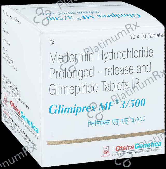 Glimiprex MF 3mg/500mg Tablet PR 10s