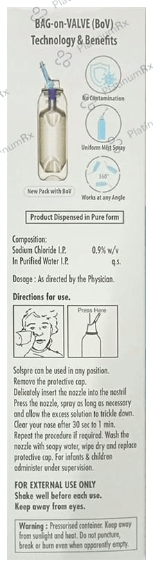 Solspre 0.9% Nasal Spray 100ml