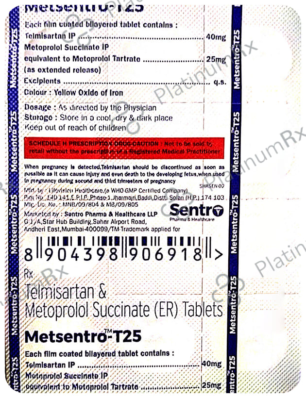 Metsentro-T25 Tablet