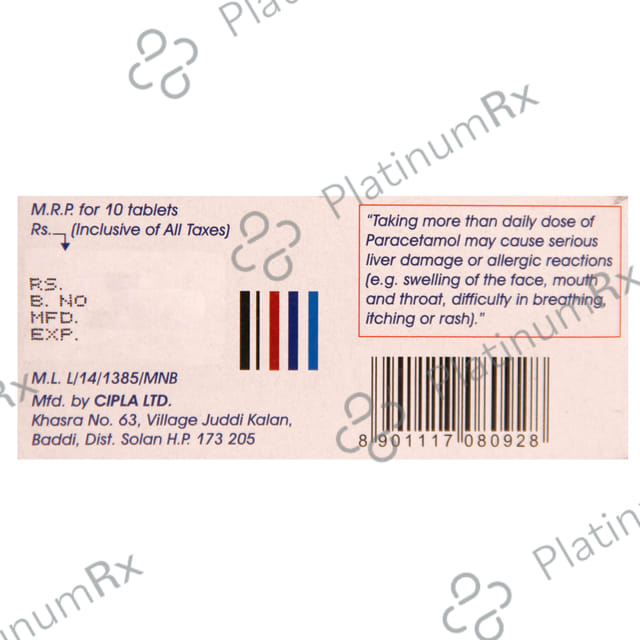 Nocold Plus 500 mg/60 mg/2.5 mg Tablet