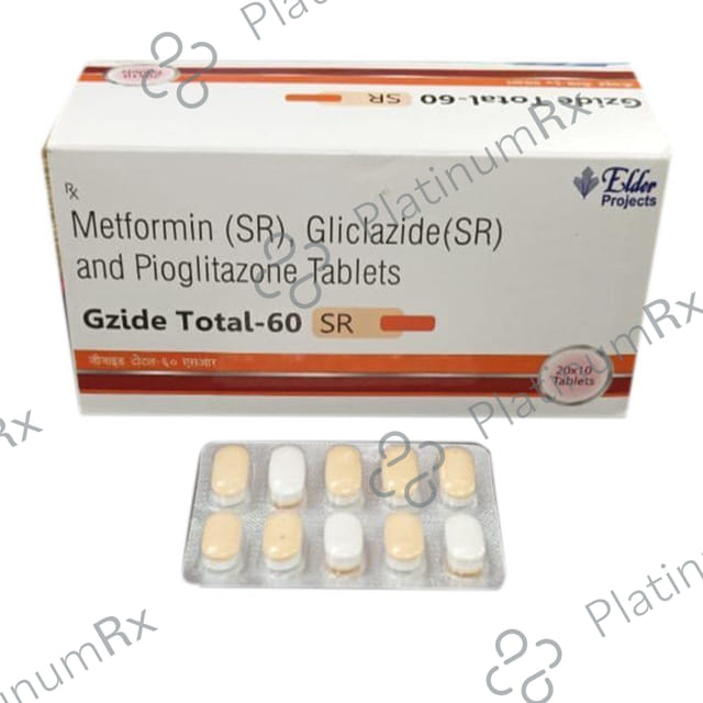 Gzide Total 60 SR Tablet 10s