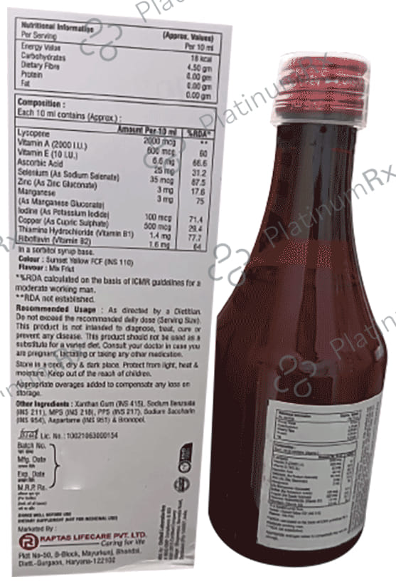 Rapovit 9G Syrup Sugar Free