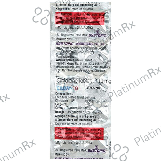 Cilday 10mg Tablet 10s