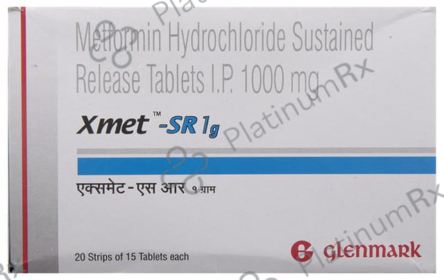Xmet SR 1000mg Tablet 15s