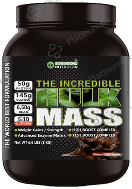 Isoscoop Nutrition The Incredible Hulk Mass Chocolate Cream Powder