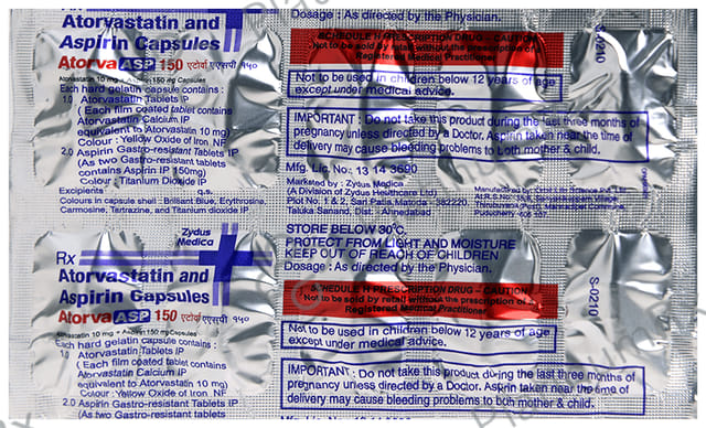 Atorva Asp 150/10mg Capsule 10s