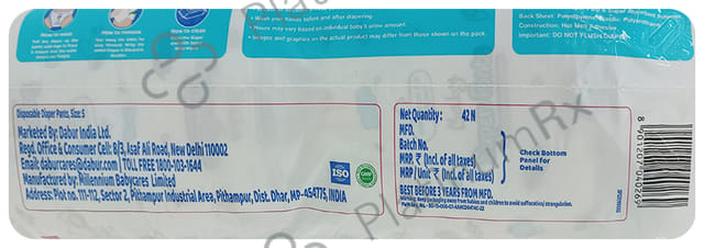 Dabur Baby Super Pants with Aloe Vera, Shea Butter & Vitamin E - Size Small