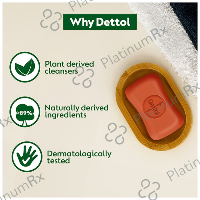 Dettol Original Germ Defence Bathing Soap Bar (150gm Each) 5 units