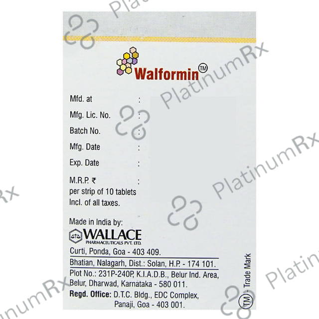 Walformin 80/50mg Tablet 10s