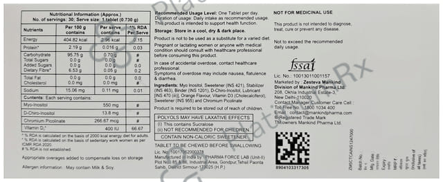 Ovabless Myo Orange Tablet 10s