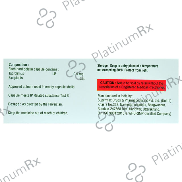 Tacroten 0.5mg Capsule