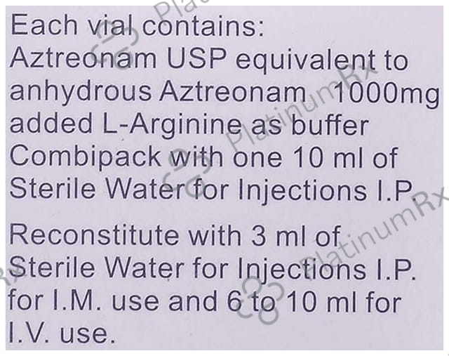 Aztrone 1gm Injection 1s