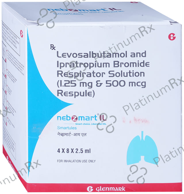 Nebzmart IL 1.25mg/500mcg Smartules Respules 8X2.5ml