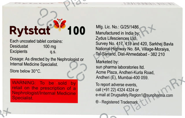 Rytstat 100mg Tablet 6s