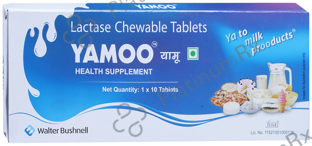 Yamoo Lactase 4500IU Chewable Tablet 10s