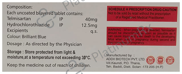 Geotel H 40mg/12.5mg Tablet