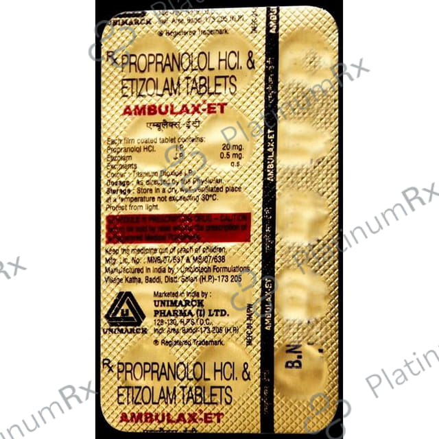 Ambulax-ET Tablet 15 Tablet