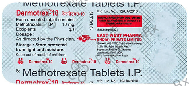 Dermotrex 10mg Tablet
