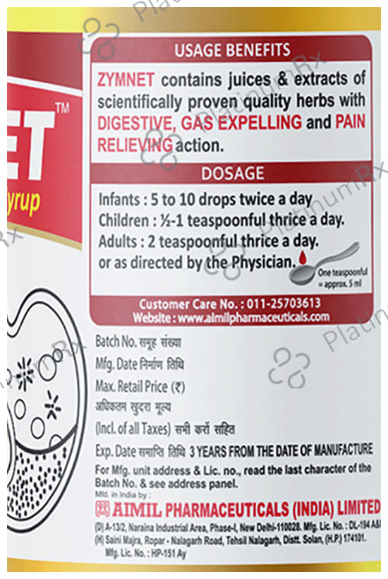 Aimil Zymnet Syrup 100 ml