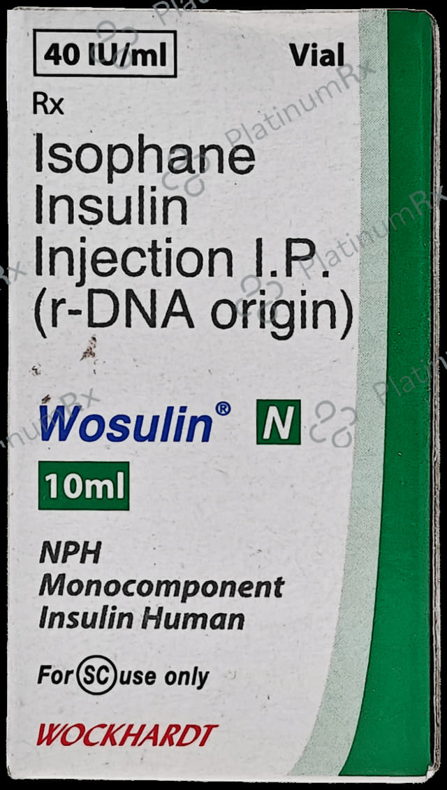 Wosulin N (40 IU/ml) Vial 1X10ml