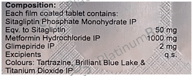 Geminor MS 50/2/1000mg Tablet 10s